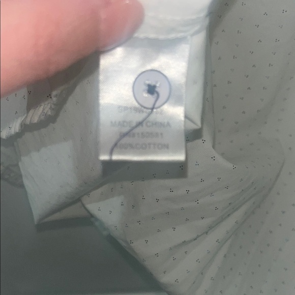 White Casual Button Down Shirt with Short Sleeves - Picture 6 of 7